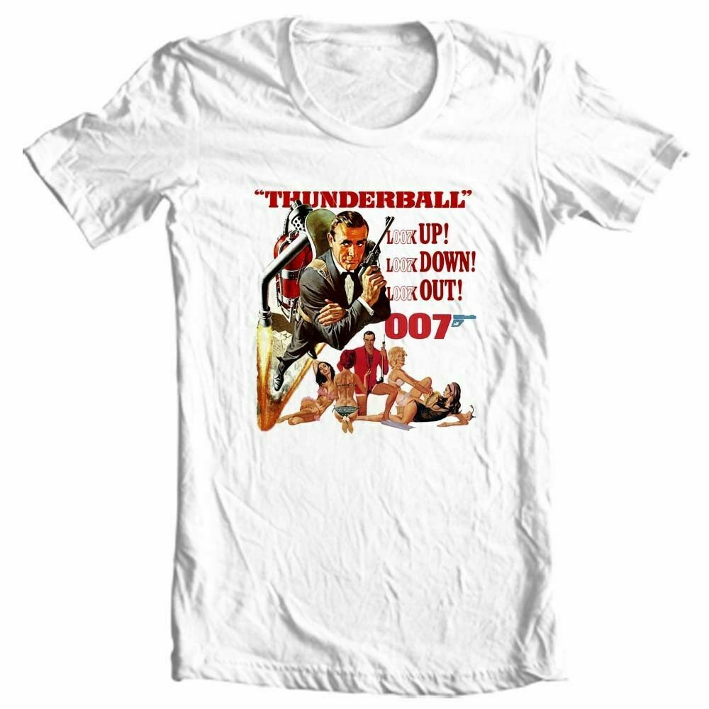 James Bond White 007 Logo T-Shirt