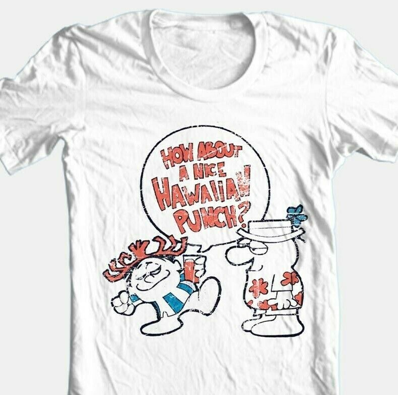 Hawaiian Punch Guy T-shirt 70s 80s retro 100% cotton graphic printed t –  B.L. Tshirts