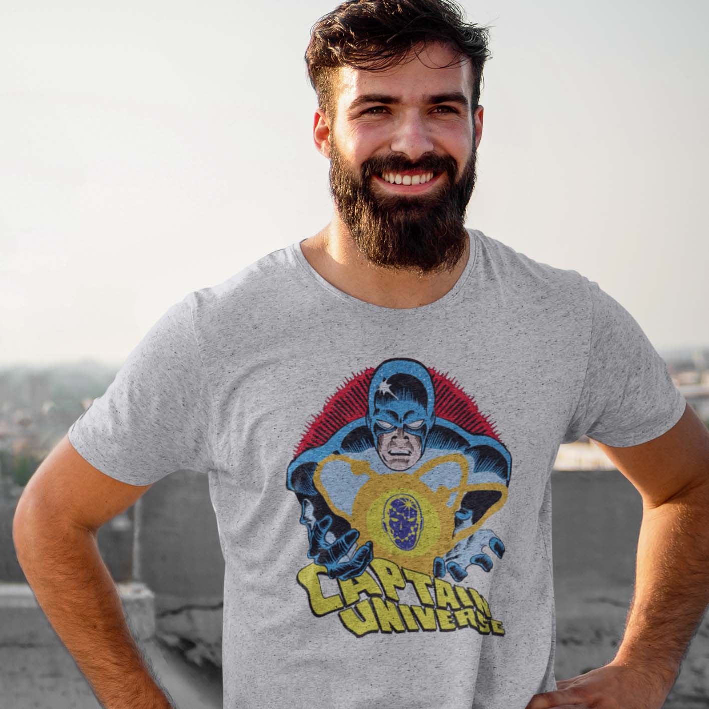 Captain Universe Cosmic Power T-Shirt - Marvel Comics Retro Graphic Tee