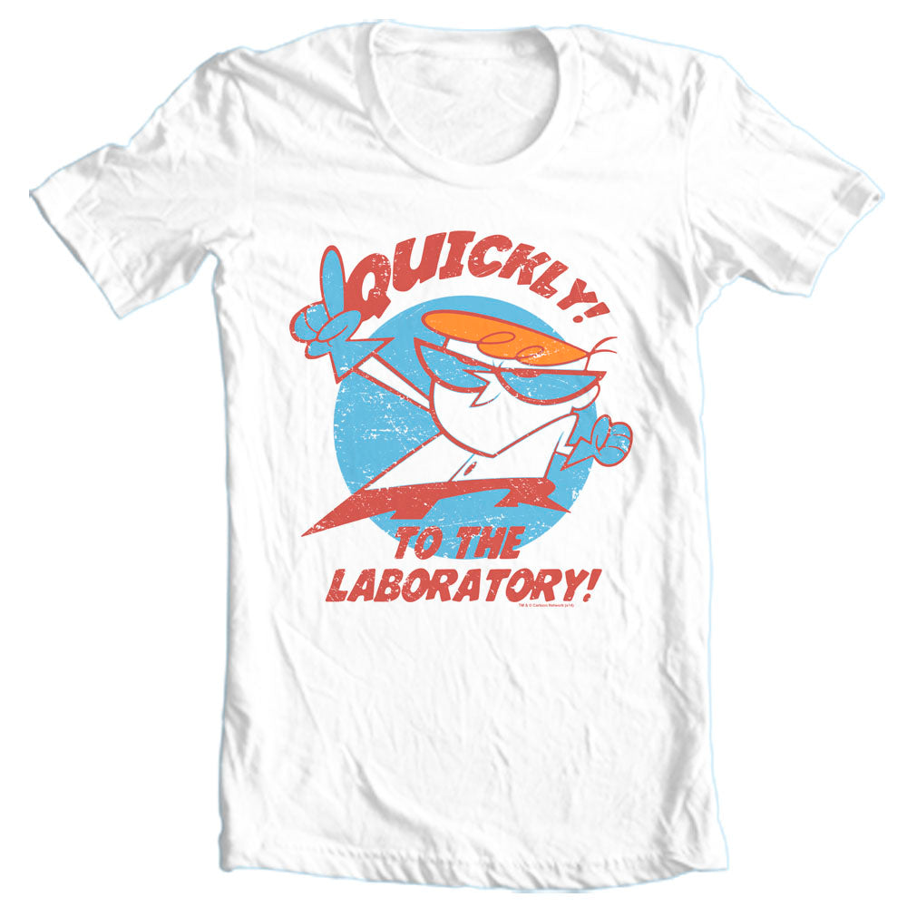 Dexter's Laboratory Retro Cartoon T-Shirt: Nostalgic Wear-Graphic Tee CN358