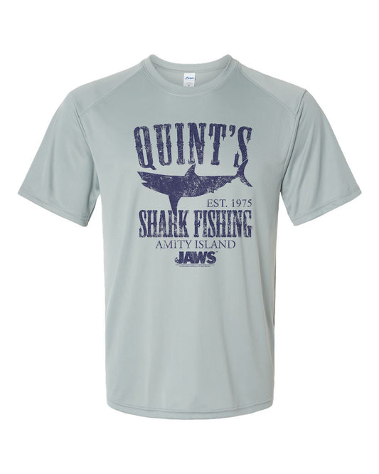 JAWS 1975 Quints T-shirt Shark Fishing Dri Fit vintage designed Graphic Tee