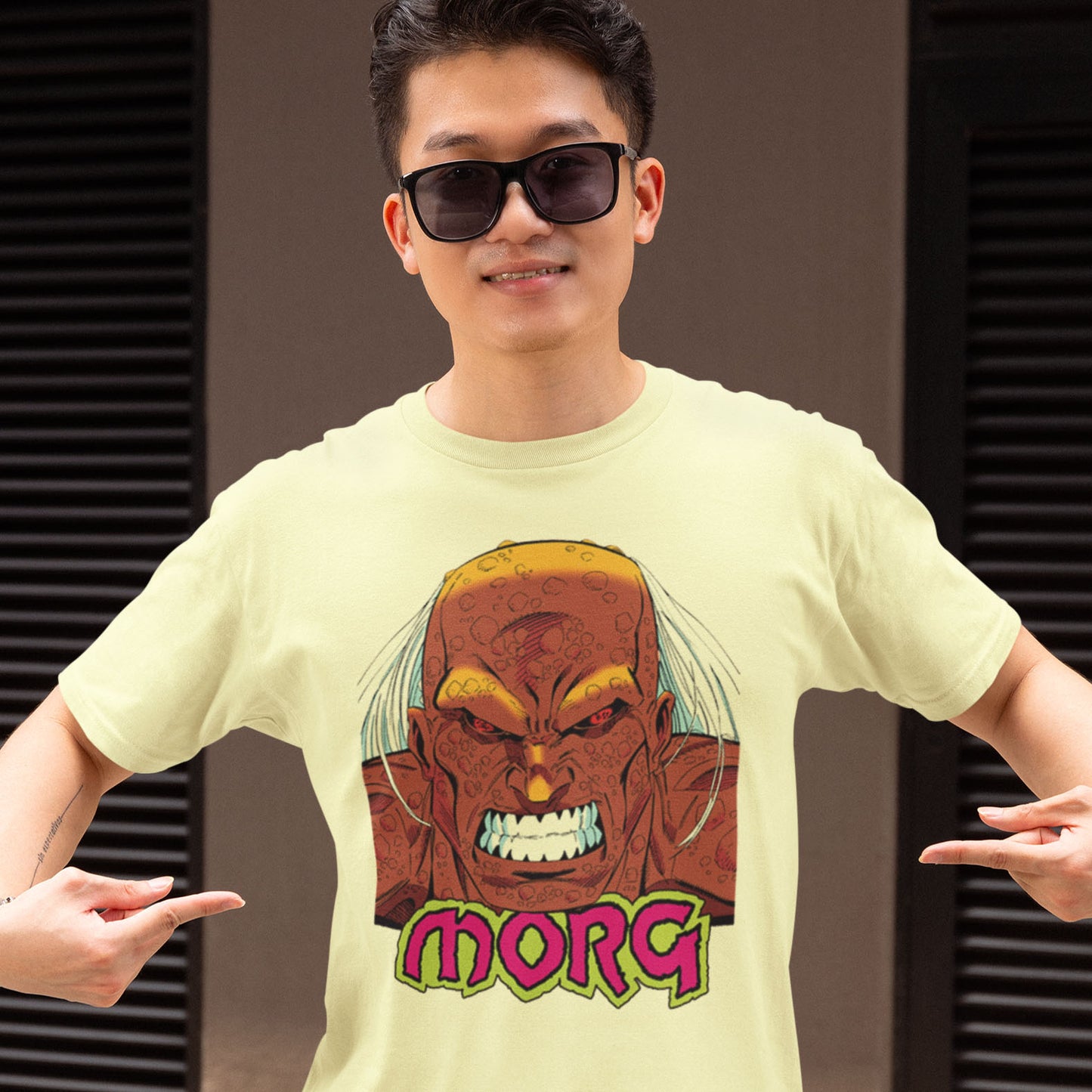 Morg T-shirt Marvel Cosmic Powers men's regular fit cotton gold graphic tee