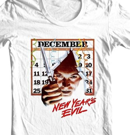 New Year's Evil Vintage Horror Movie T-Shirt - Cotton Graphic Retro Tee