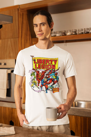 Liberty Legion T-shirt Bucky vintage marvel comics retro graphic tee
