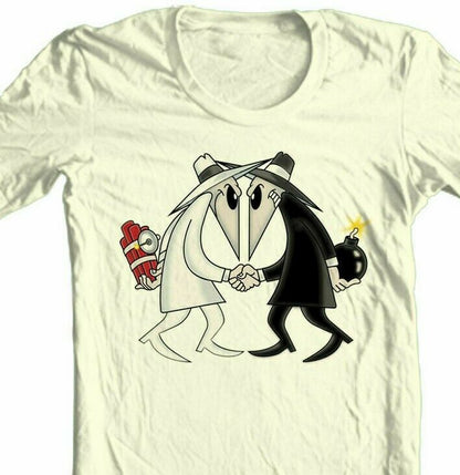 Spy vs Spy T-shirt MAD magazine retro 1970s comics graphic tee throwback design tshirt for sale