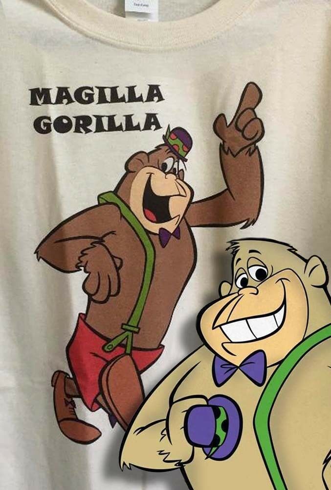 Magilla Gorilla T-shirt retro 80s Saturday morning cartoon cotton graphic tee