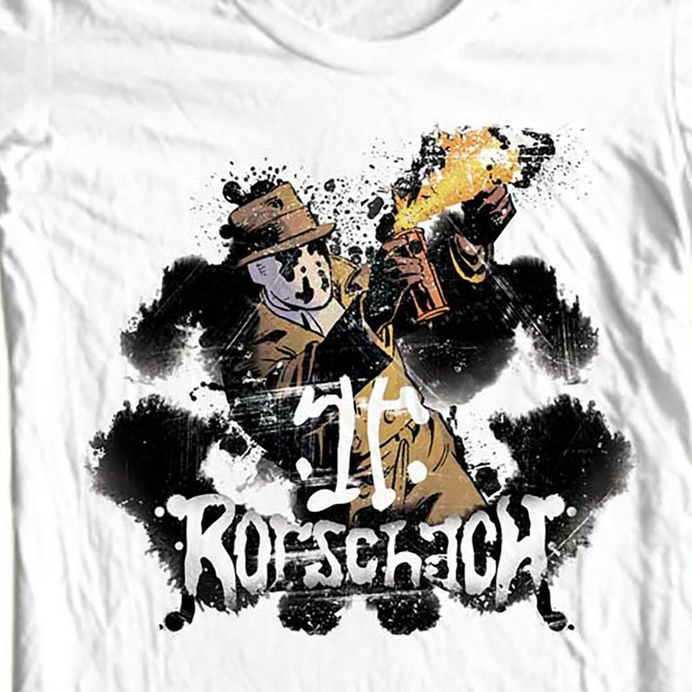 Rorschach The Watchmen T-shirt  DC Comics graphic novel 1980s graphic tee WBM260