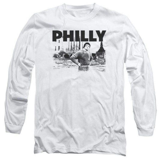 Rocky Movie Philly Retro 70's 80's Rocky Balboa long sleeve graphic Tee MGM384