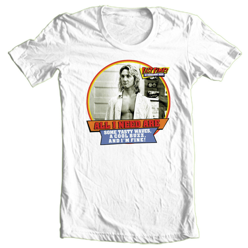 Fast Times Ridgemont High T-shirt Jeff Spicoli Retro 1980's Cotton Graphic Tee