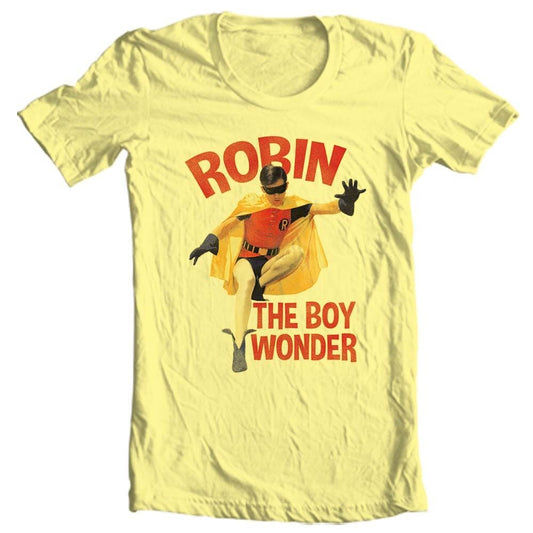 Robin The Boy Wonder T-shirt Bat-Man vintage TV show Burt Ward 100% cotton tee