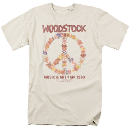 Woodstock T-shirt Peace 60's rock music adult regular fit graphic tee WOOD103