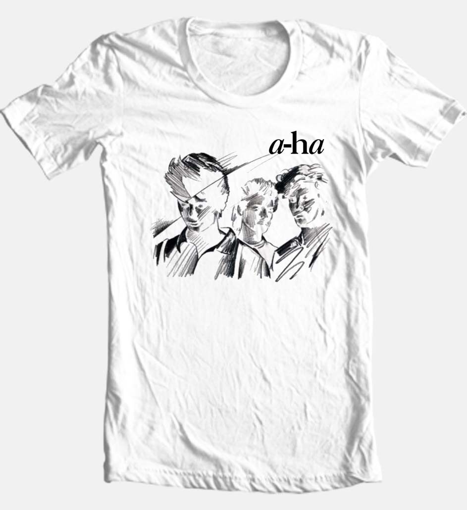 A-HA Retro Vibes Graphic Tee - Iconic 80s Synthpop Band T-Shirt - Retro T-shirt