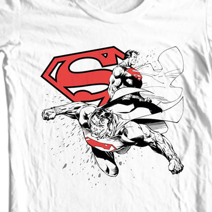 Superman T-shirt DC comic justice league man of steel superhero tee shirt 