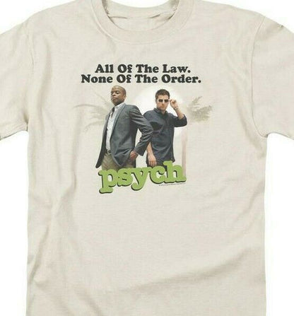 Psych All of the Law None of the Order t-shirt adult graphic tee NBC689