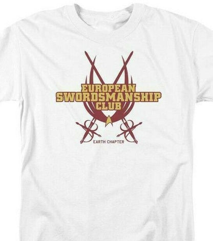 Star Trek T-shirt European Swordsmanship Club Earth Chpt graphic tee for sale