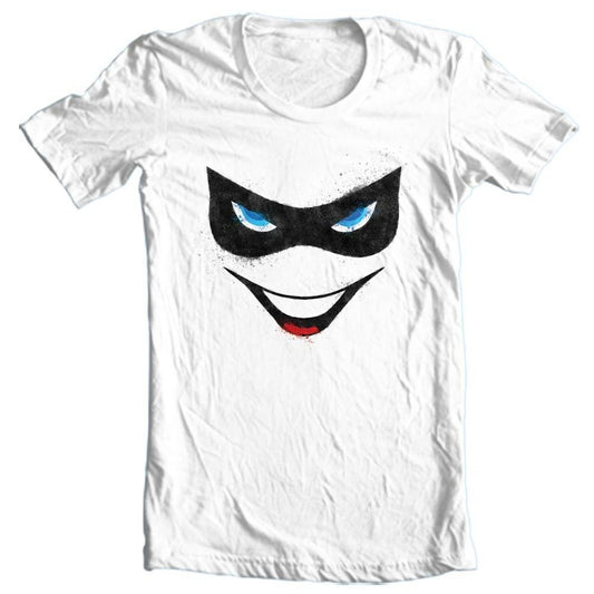 Harley Quinn 'Smile' T-shirt DC Comics white 100% cotton graphic tee BM2241