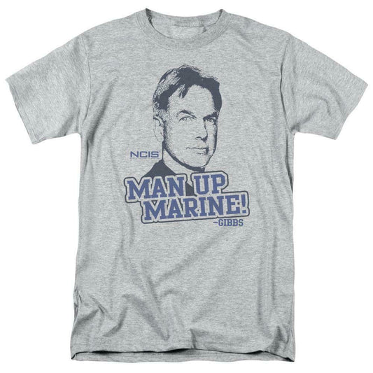 NCIS TV series Leroy Jethro Gibbs Man Up Marine graphic t-shirt CBS975