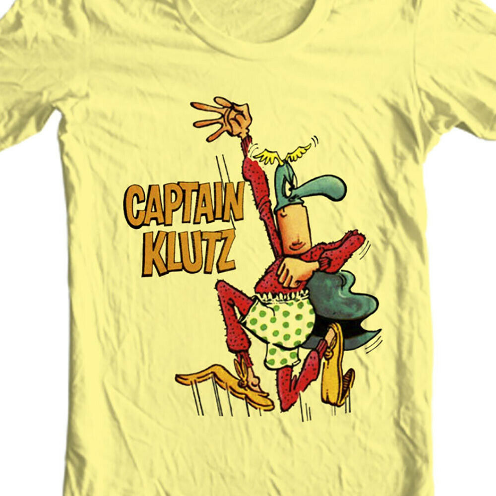 Captain Klutz T shirt MAD Magazine retro 1970s cotton graphic tee shirt