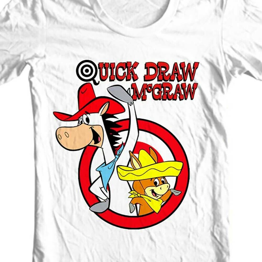 Quick Draw McGraw and Bubba Louie t-shirt retro Saturday morning cartoons tee