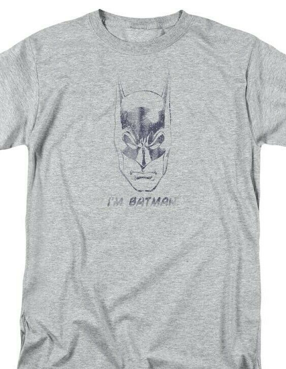 Batman DC Comics I am Batman Graphic T-shirt Justice League Superman BM1281