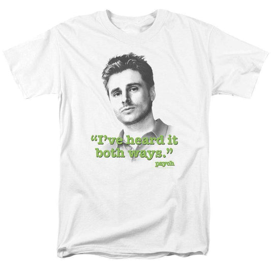 Psych  "I've Heard it both ways" t-shirt Shawn Spencer graphic tee NBC431