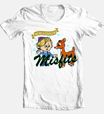 Rudolph Hermey We're a Couple of Misfits T-shirt Classic Fit Holiday Graphic Tee