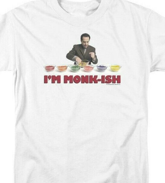 IM MONK-ISH t-shirt comedy-drama tv series Adrian Monk graphic tee NBC354