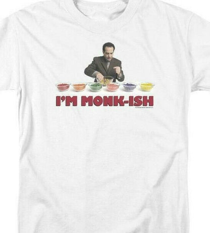 IM MONK-ISH t-shirt comedy-drama tv series Adrian Monk graphic tee NBC354