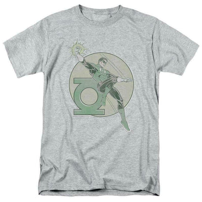 Green Lantern T-shirt retro 80s DC comic book cartoon superhero grey tee DCO603