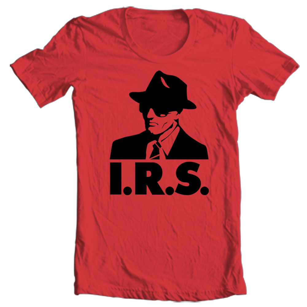 IRS records T-shirt retro alternative music R.E.M. Buzzcocks Iggy Pop cotton tee