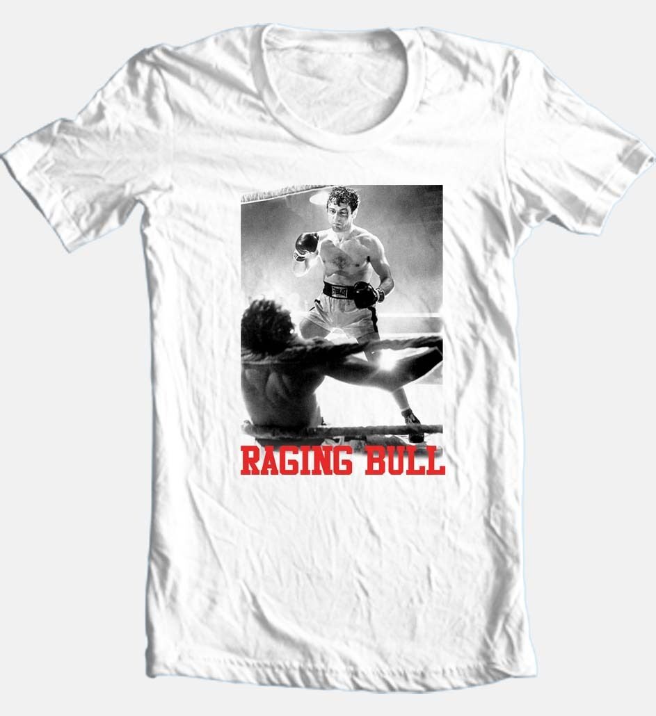 Raging Bull T-shirt De Niro retro vintage boxing movie 100% cotton graphic tee