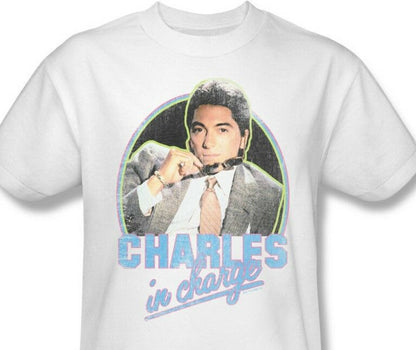 Charles In Charge t-shirt retro 80s television cotton white tee NBC205