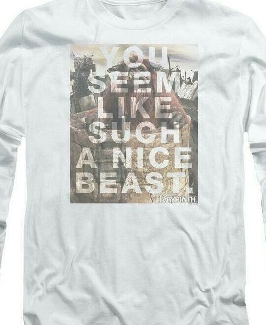 Labyrinth t-shirt You Seem like a nice beast retro 80's movie graphic tee LAB162