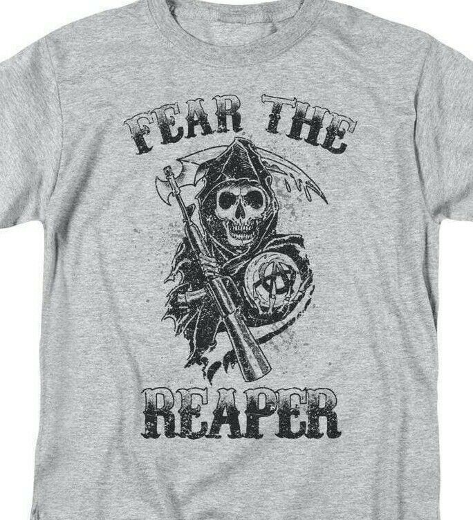 Sons of Anarchy Fear the Reaper Motorcycle Club graphic t-shirt  for sale online store