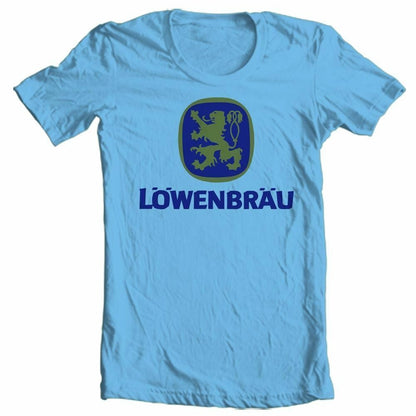 Lowenbrau Beer T-shirt retro German bar 100% cotton graphic printed tee