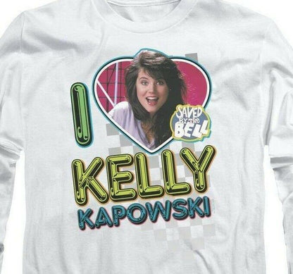 Kelly Kapowski Saved by the Bell t-shirt Retro 80's long sleeve T-shirt NBC144