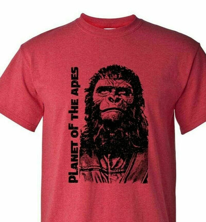 Planet of the Apes original film T-shirt retro vintage sci fi movie heather tee