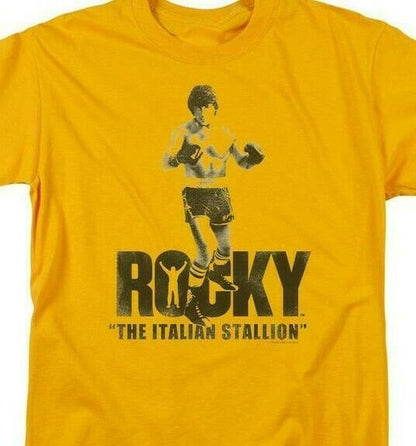 Rocky Balboa The Italian Stallion Movie Retro 70s 80s graphic T-shirt MGM149