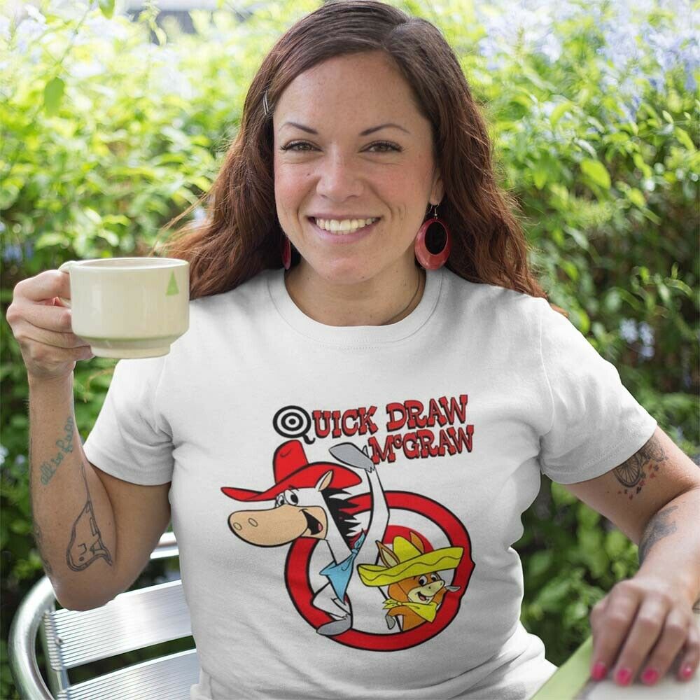 Quick Draw McGraw and Bubba Louie t-shirt retro Saturday morning cartoons tee