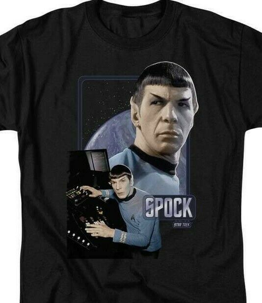 Star Trek Mr. Spock T-shirt retro style Sci-Fi graphic tee CBS579