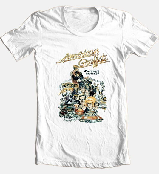 American Graffiti T-shirt men's regular fit 100% cotton graphic tee