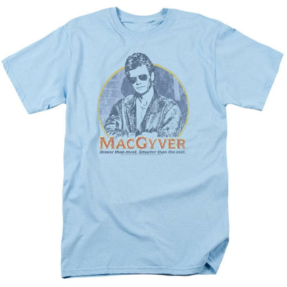 MacGyver Retro 80s adventure action TV series blue graphic t-shirt CBS1640