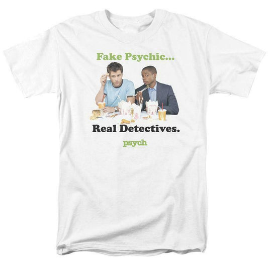 Psych T-shirt Fake Psychics Real Detectives TV series graphic tee NBC912