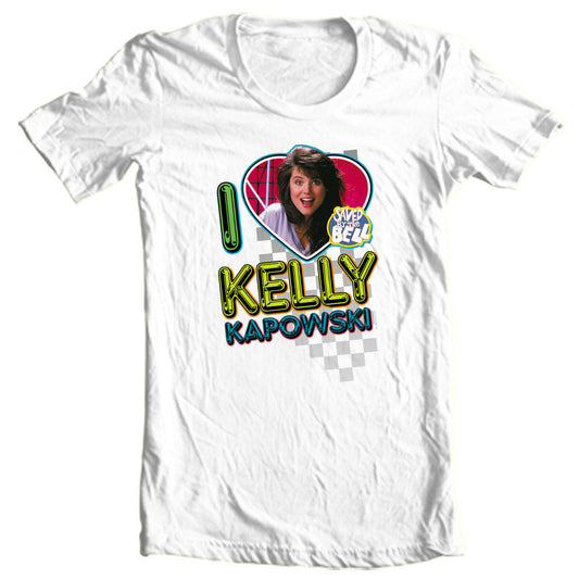 Kelly Kapowski Saved by the Bell t-shirt 1980’s retro teen TV show NBC144