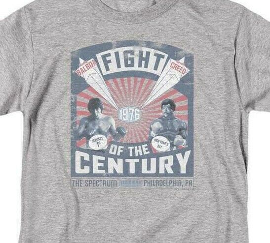 Rocky movie 1976 Fight of the Century Balboa vs Creed graphic t-shirt MGM357