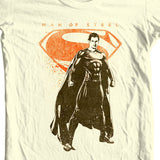 Superman Man of Steel T-shirt DC comics movie Justice League graphic tee SM2112