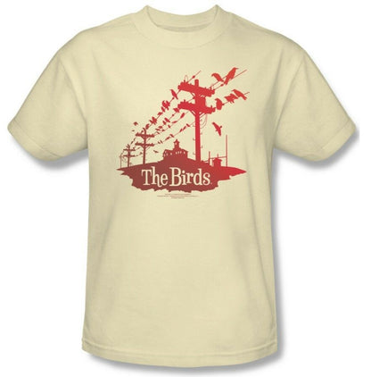 The Birds T-shirt Hitchcock classic horror movie retro 100% cotton tee for sale online store