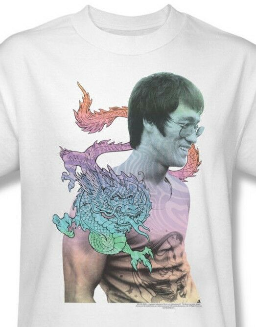 Bruce Lee t-shirt 70s enter dragon white vintage cotton tee BLE113