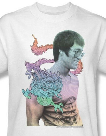 Bruce Lee t-shirt 70s enter dragon white vintage cotton tee BLE113