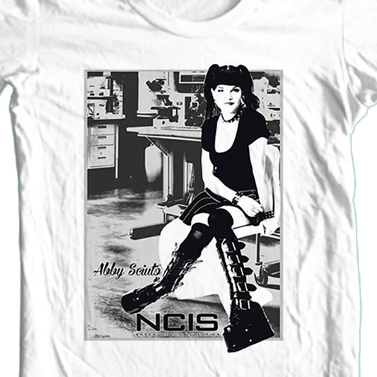 NCIS Abby Sciuto T shirt white cotton emo punk graphic tee CBS1218